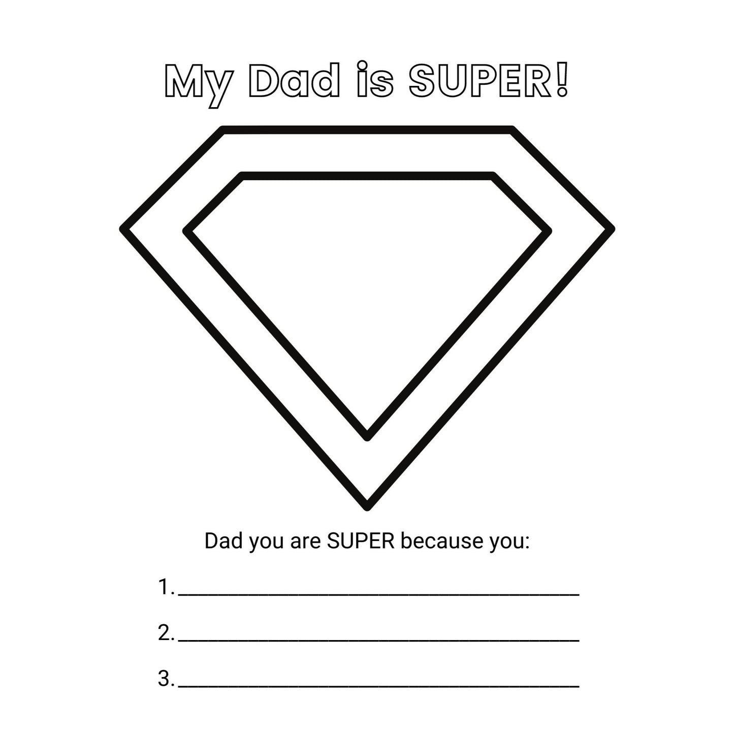 Thank You for Dads - Father's Day Bible Lesson for ages 2-5 (download only)