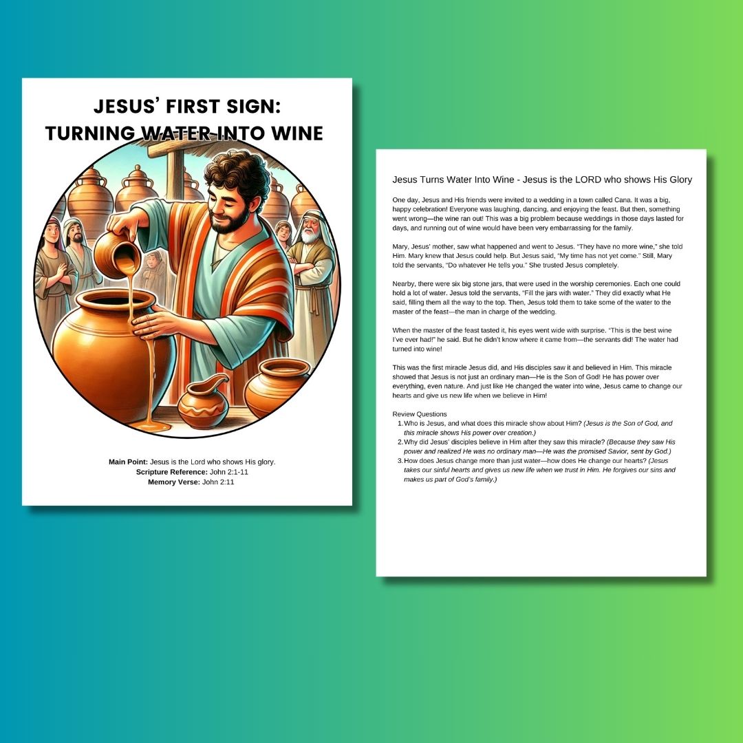 Signs - 7-week Bible Lesson Series for Elementary on the Signs of Jesus in the Book of John