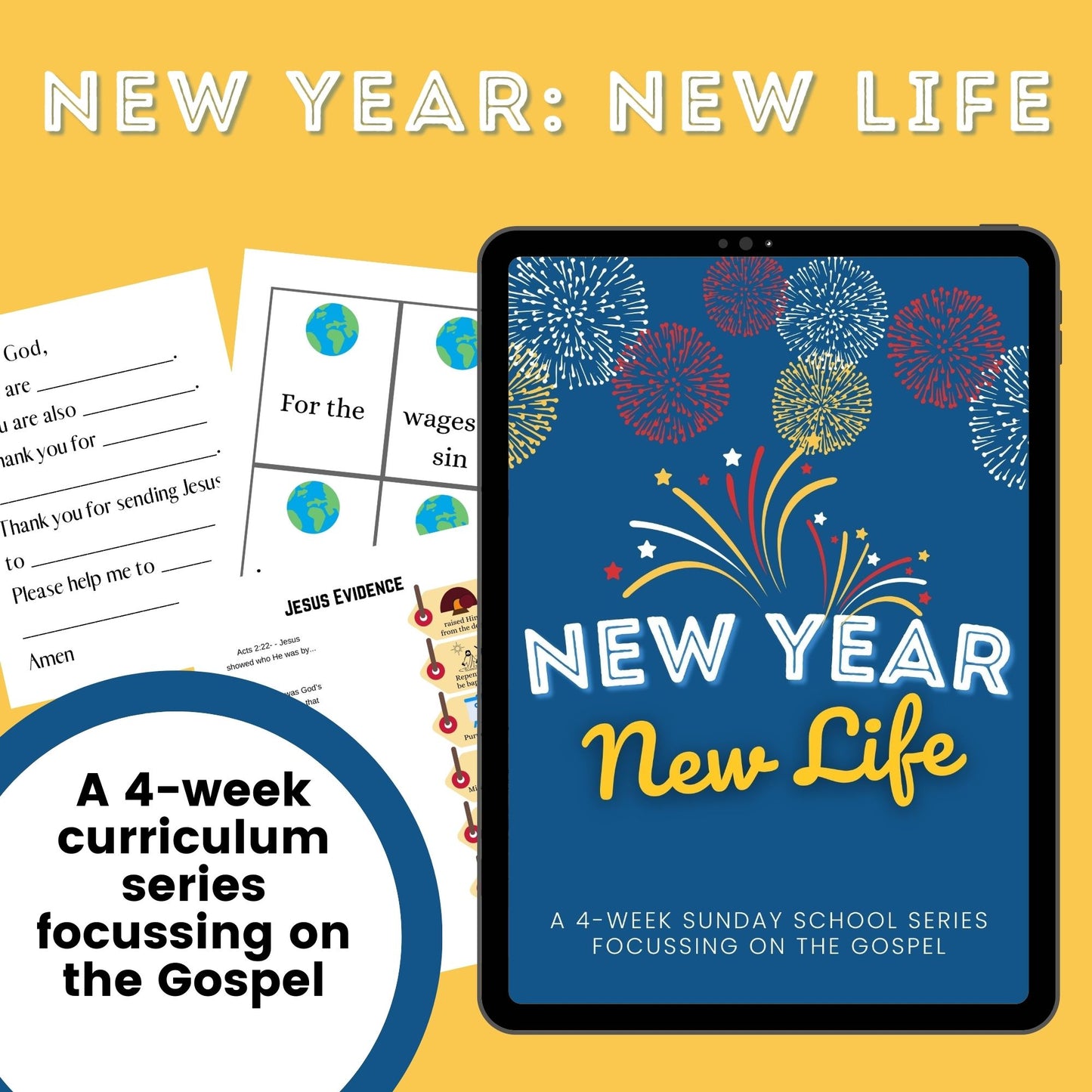 New Year New Life - 4-Week Bible Lessons for ages 5-12