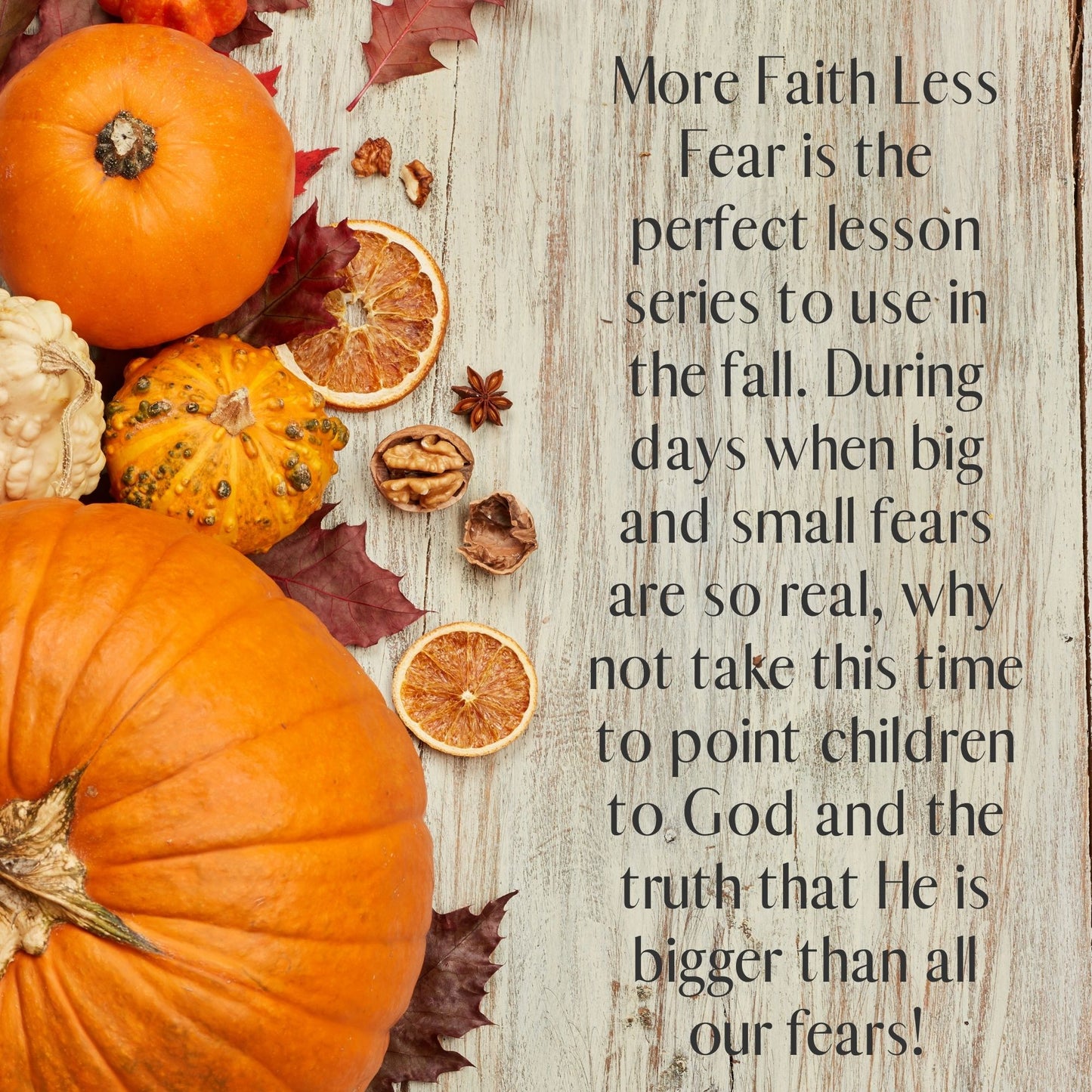 More Faith Less Fear: 4-Week Bible Lesson Series