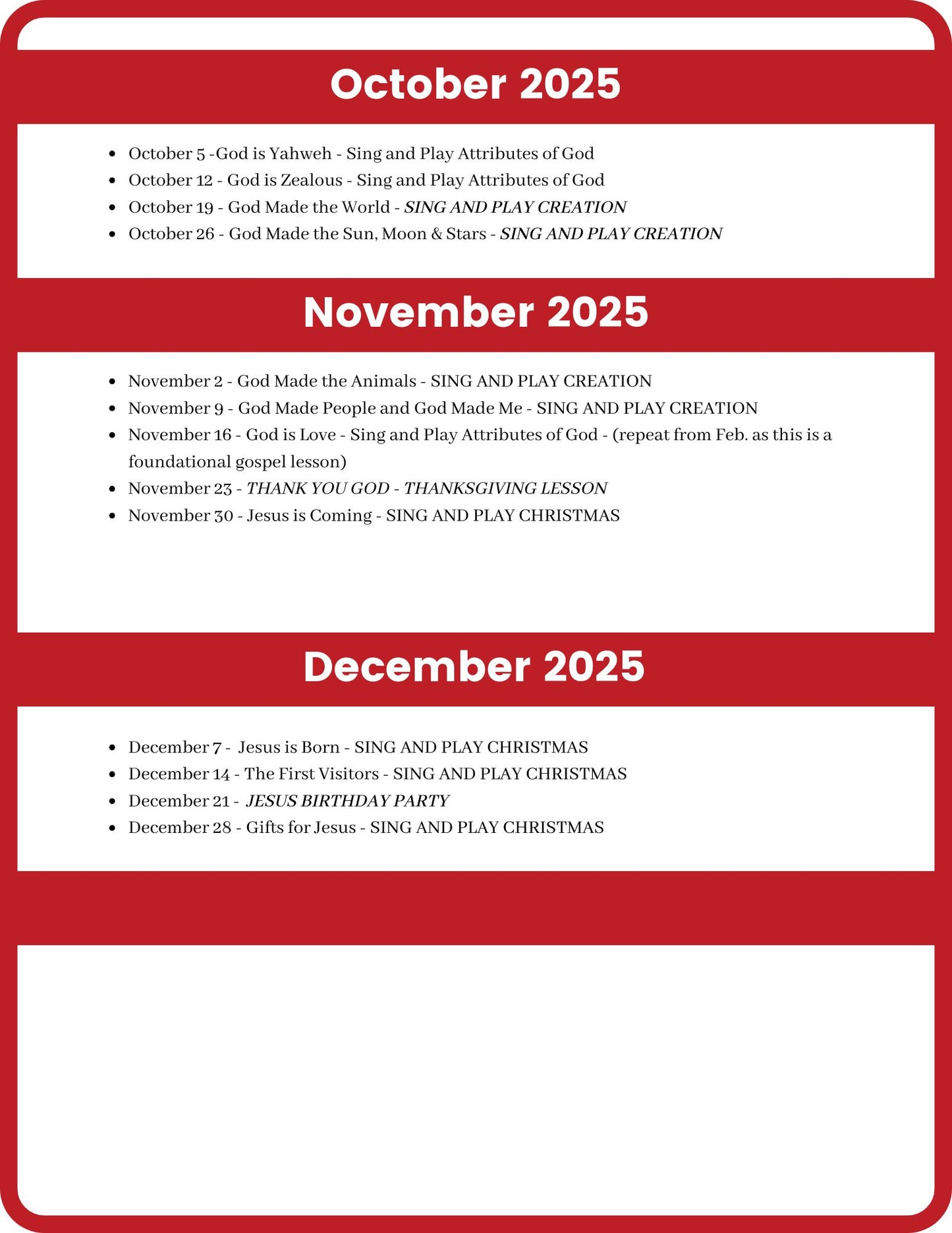 2025 52-Week Bundle - Preschool Curriculum Bundle