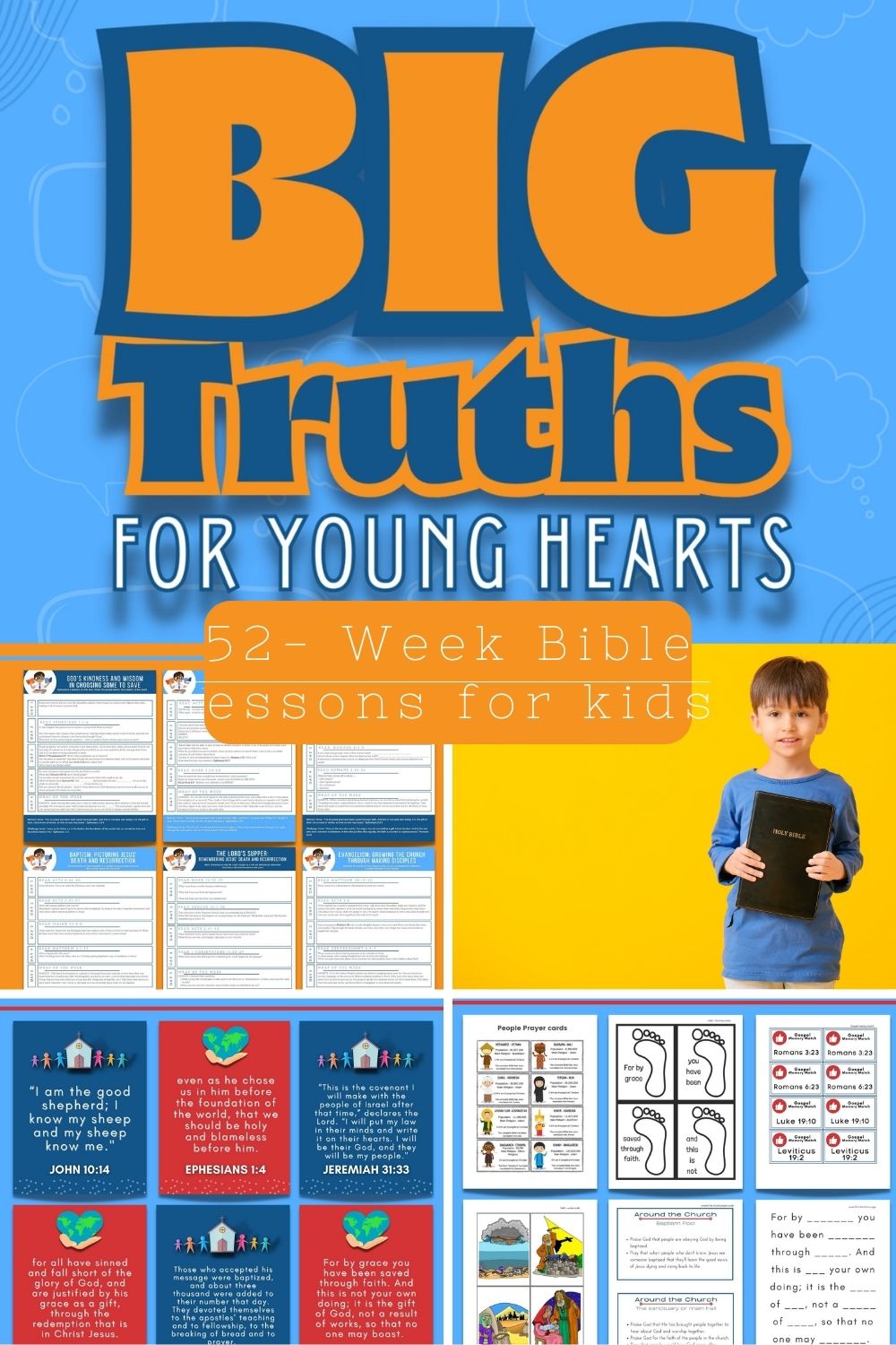 Big Truths for Young Hearts - 52-week Bible Lesson Series for Ages 5-11 (download)