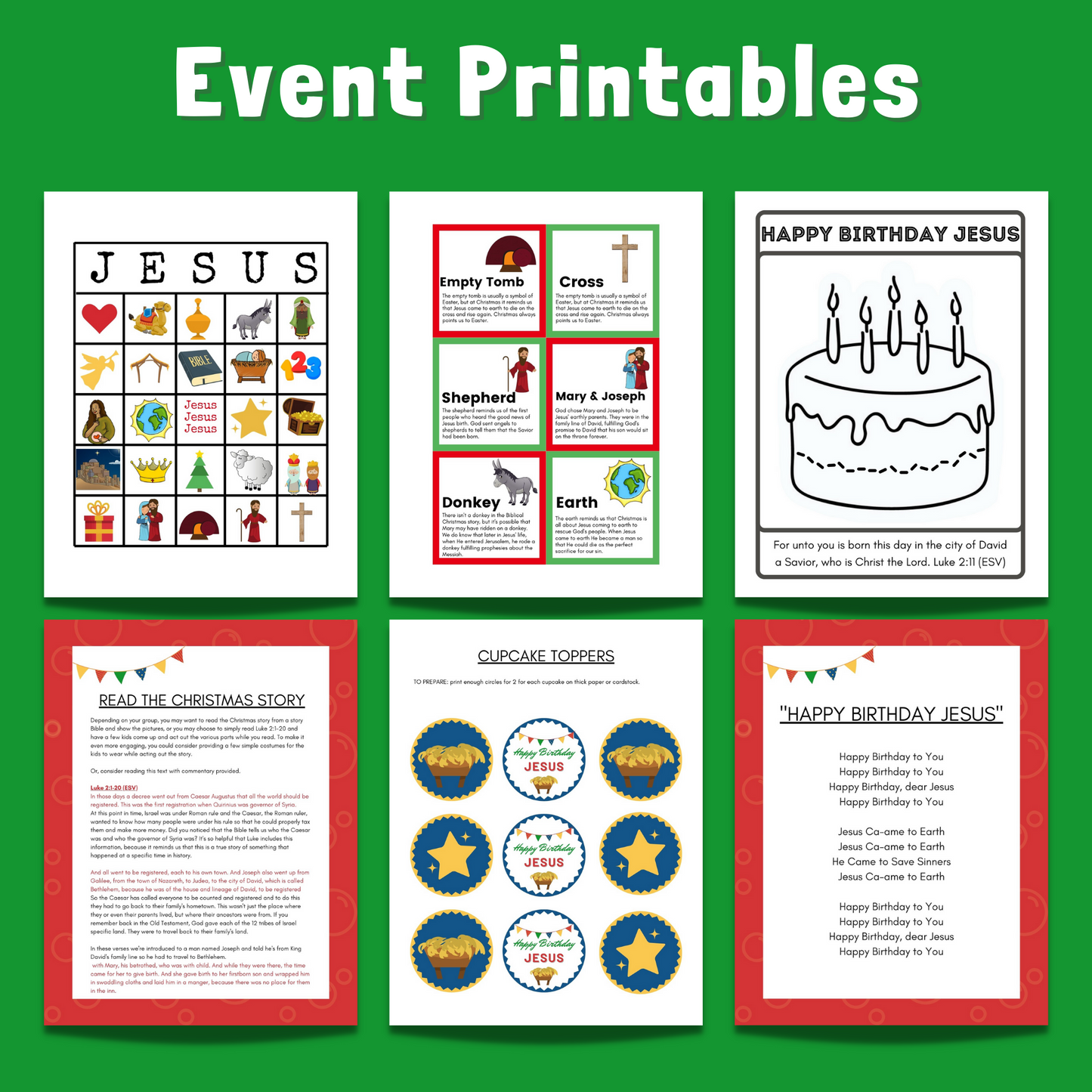 Jesus Birthday Party - Christmas Event for Church or Home