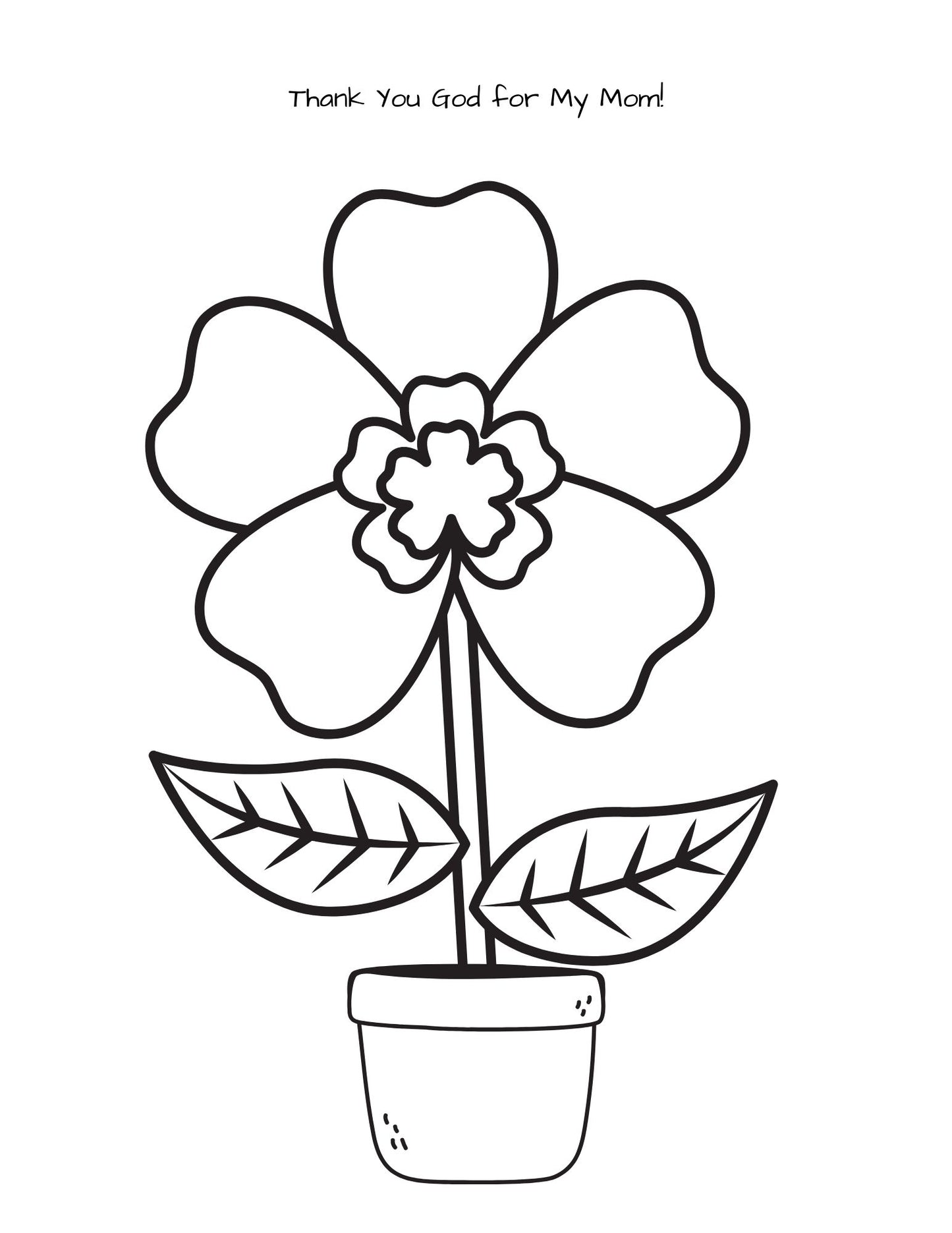 Thank You for Moms - Mother's Day Bible Lesson for ages 2-5 (download only)