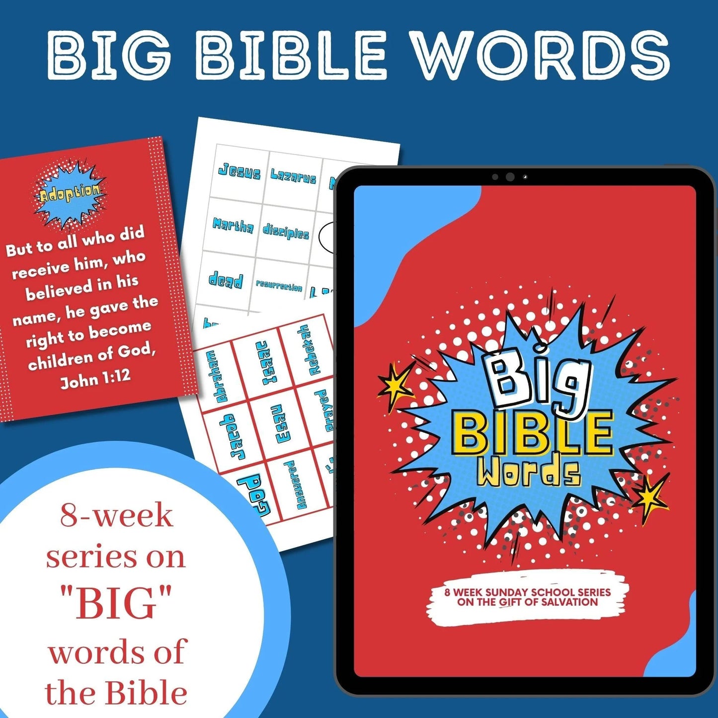 Big Bible Words 8-Week Curriculum on Salvation and Big Words (download only)