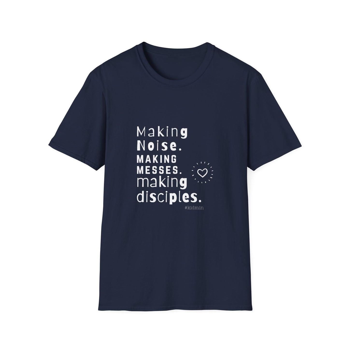 Making Disciples – KidMin Softstyle Volunteer Tee - Children's Ministry Volunteer Shirt