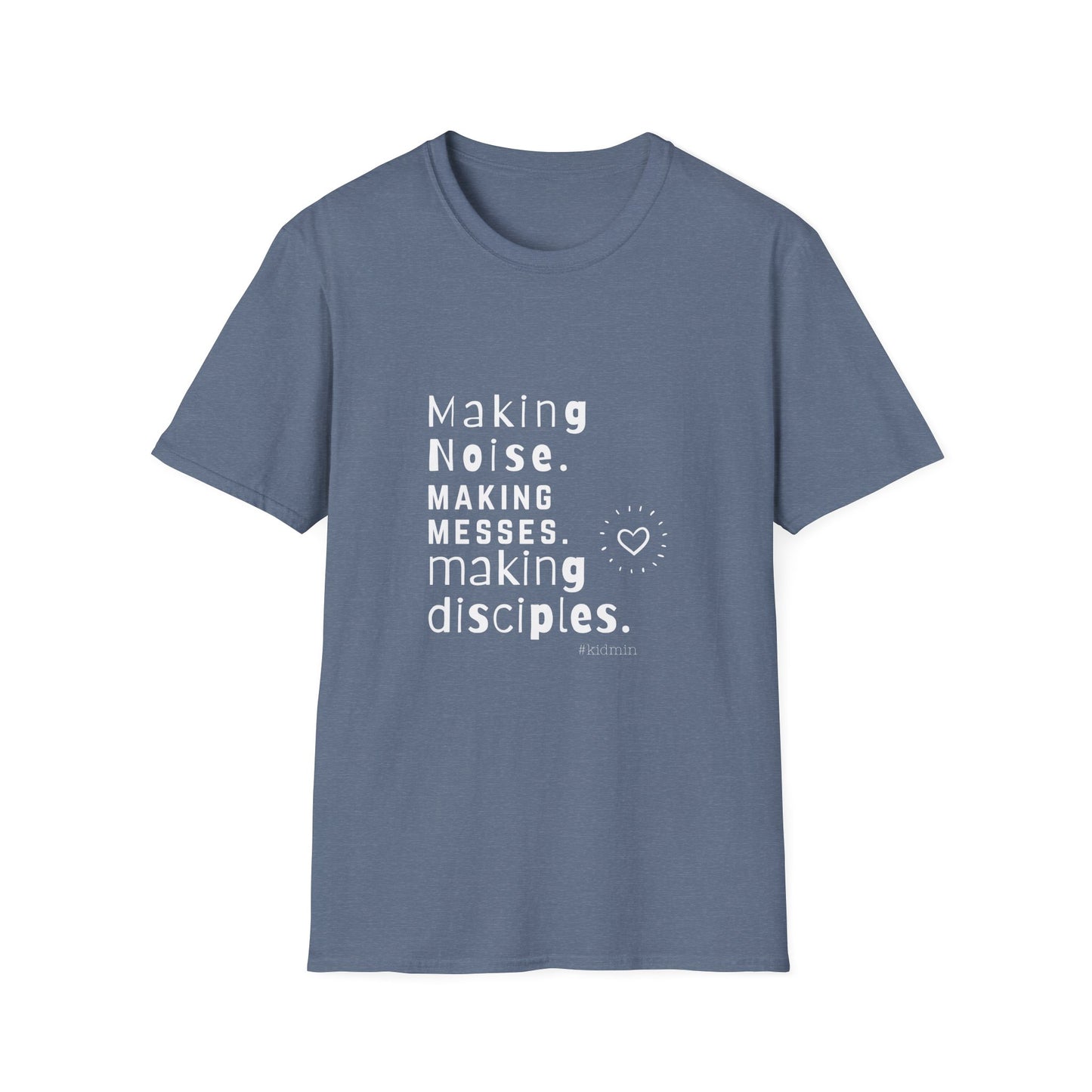 Making Disciples – KidMin Softstyle Volunteer Tee - Children's Ministry Volunteer Shirt