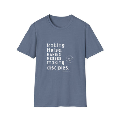 Making Disciples – KidMin Softstyle Volunteer Tee - Children's Ministry Volunteer Shirt