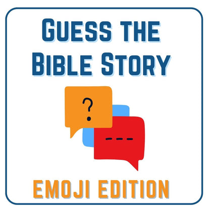 Guess the Emoji Bible Story - On Screen Game for Children's Ministry (download only)