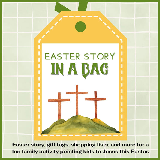 Easter Story in a Bag - Family Easter Activity - Easter Giveaway