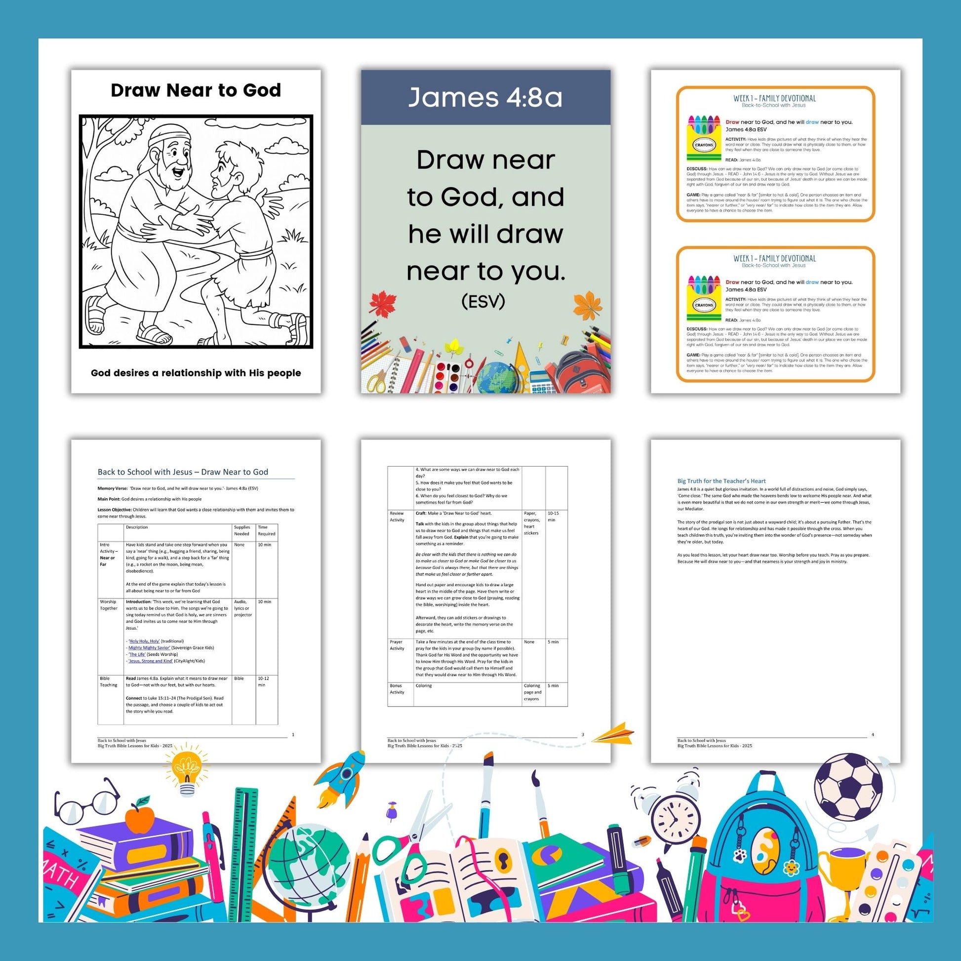 back to school with god sermon for kids backpack things Back-to-School with Jesus – Printable Resources for Kids & Families – Big Truth Bible Lessons for Kids