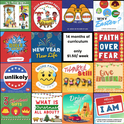 2025 Mega 14 Month Bundle - Elementary Sunday School Curriculum (download only)