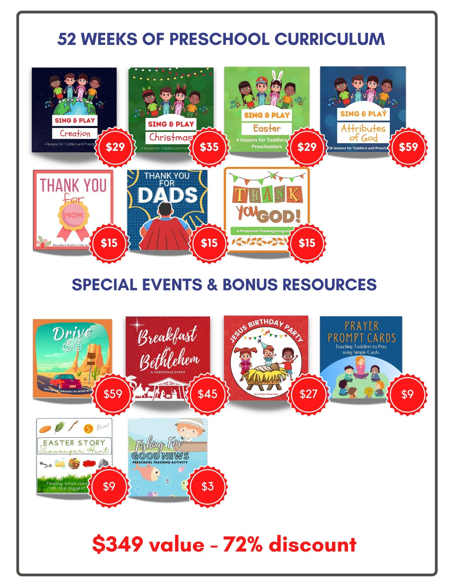 2025 52-Week Bundle - Preschool  Curriculum Bundle