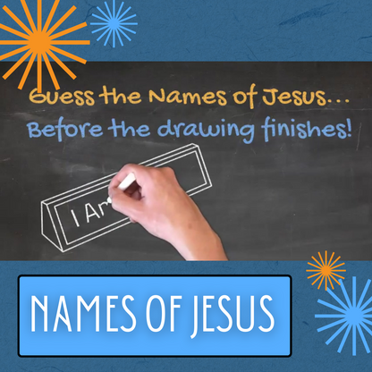 Guess the Names of Jesus - On Screen Game for Children's Ministry (download only)