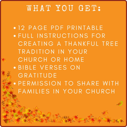 The Thankful Tree Tradition Printables (download only)