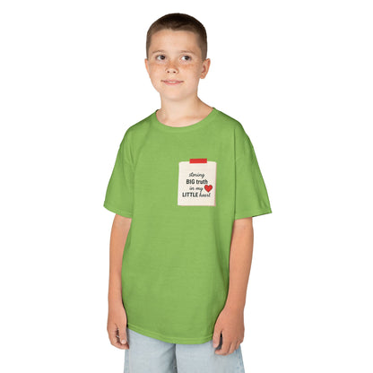 Storing Big Truth in My Little Heart – Kids Bible Memory Tee- Sunday School -  Kids T-Shirt, Sweet Gift for Kids, Cute Family Outfits, Everyday Comfort Wear