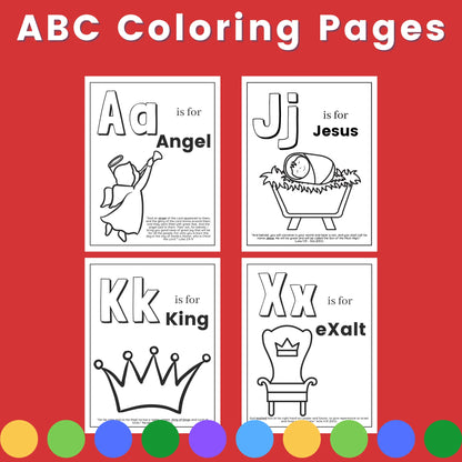 M is for Manger: Christmas ABC and Do-a-Dot Activity Book for Kids (download only)