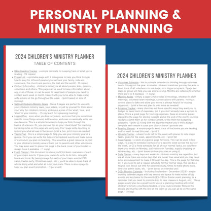 2024 Children's Ministry Planner (download)