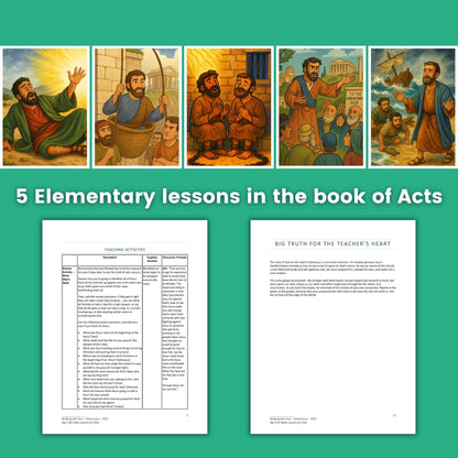 Walking with Paul - Acts -  5 Bible Lessons for Ages 5-11 - Sunday School Series