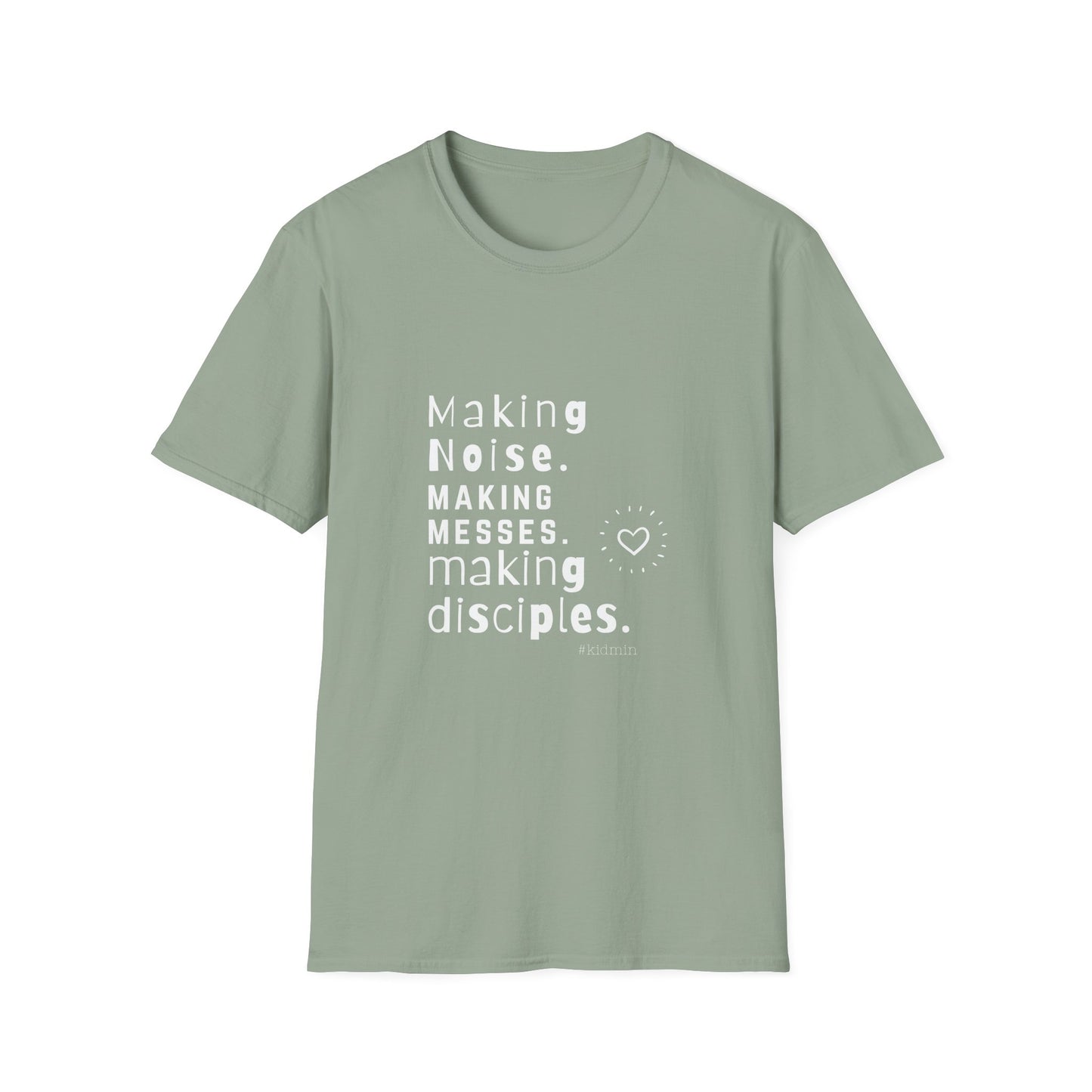 Making Disciples – KidMin Softstyle Volunteer Tee - Children's Ministry Volunteer Shirt