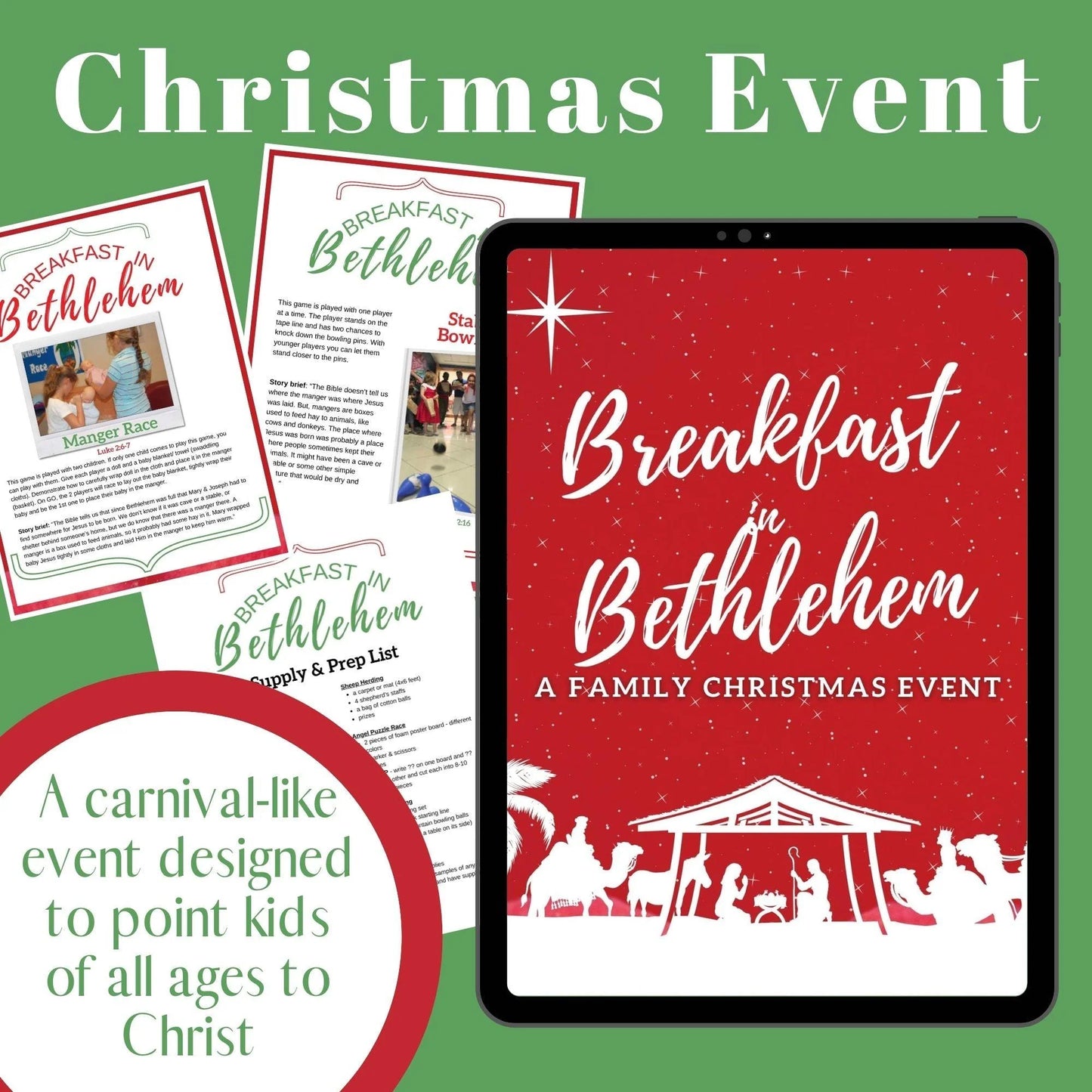 Breakfast in Bethlehem Christmas Event (download only)