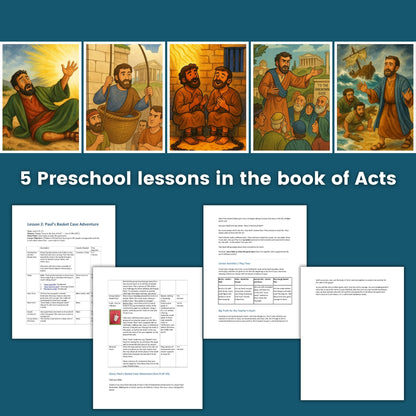 Walking with Paul [Preschool Edition]: 5 Bible lessons on the book of Acts for children age 2-5