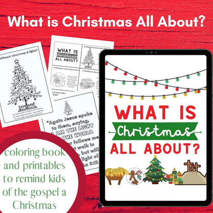 What is Christmas All About? - Gospel Coloring Book (download only)
