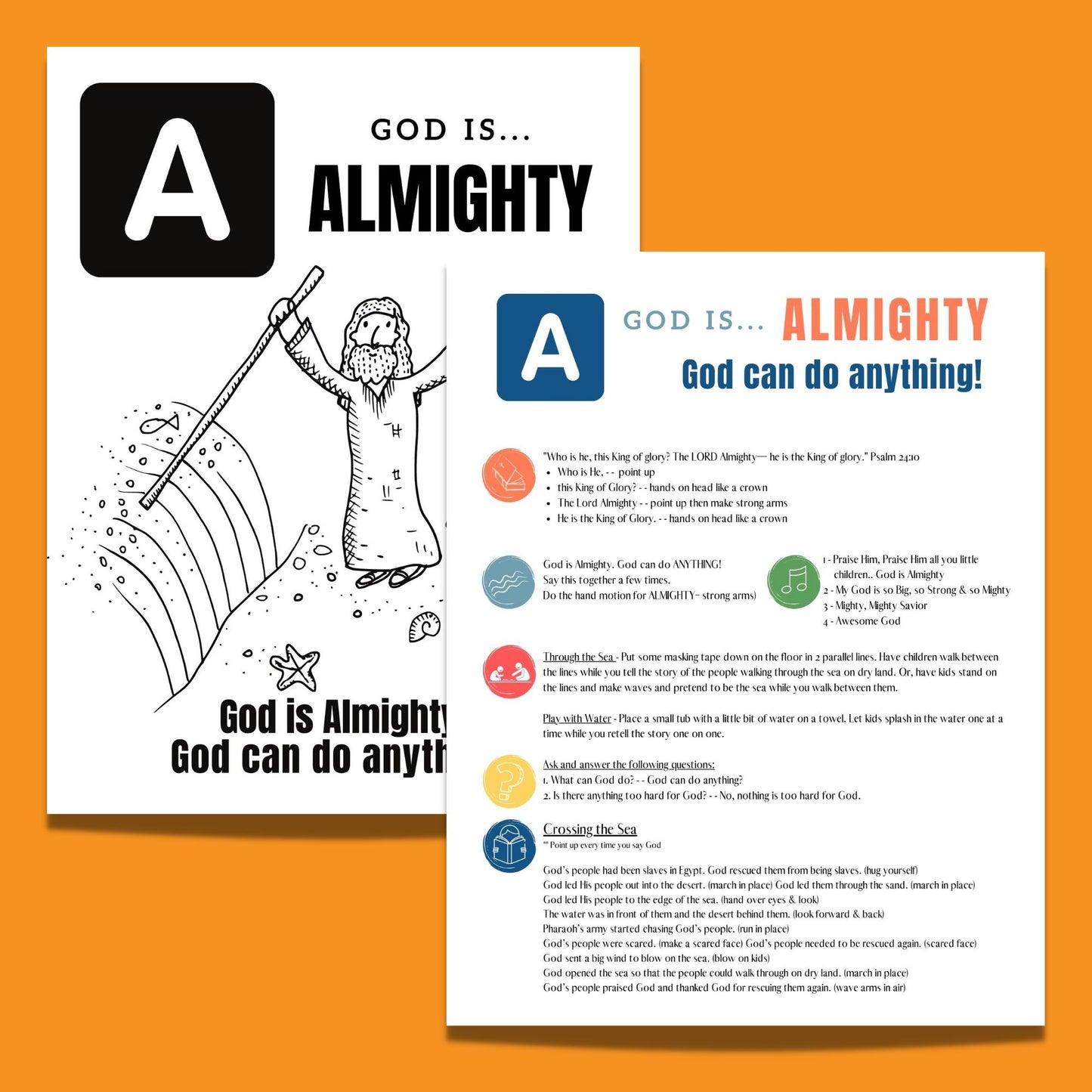 Sing and Play Attributes of God - 26 Bible Lessons for Preschoolers
