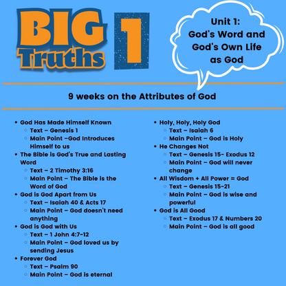 Big Truths for Young Hearts - 52-week Bible Lesson Series for Ages 5-11 (download)