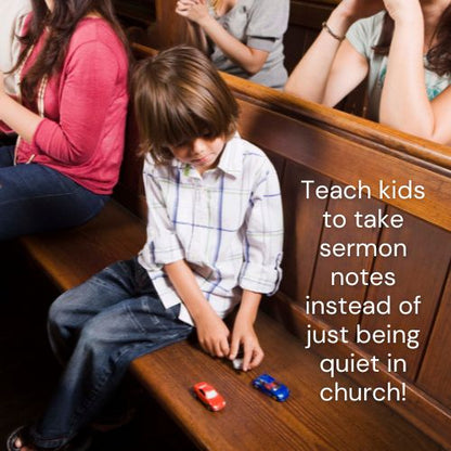 My Church Notebook -Tips, Tools & Notes to Help Children Listen to Sermons (download only)
